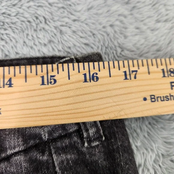 Jones New York Pants Womens 14 Gray Sport Stretch Wide Leg Acid Wash Denim - Picture 8 of 13